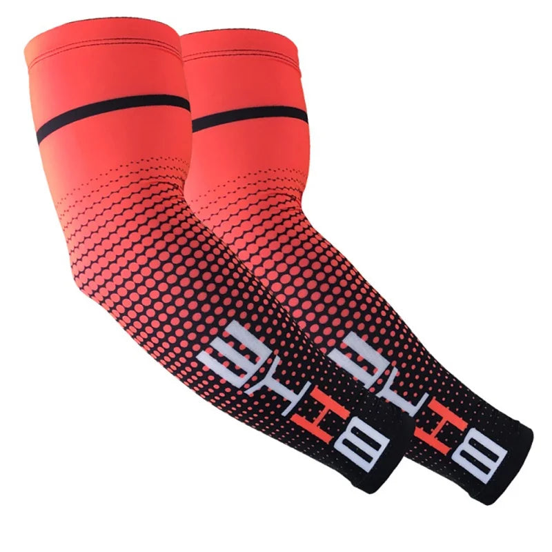 1Pair Cooling Men Cycling Running Sport Sun UV Sun Protection Cuff Cover Protective Arm Sleeve Bike Sport Arm Warmers Sleeves