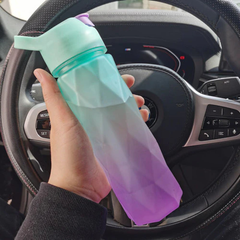 Spray Water Bottle for Girls Outdoor Sport Fitness Water Cup Large Capacity Spray Bottle Drinkware Travel Bottles Kitchen Gadgets